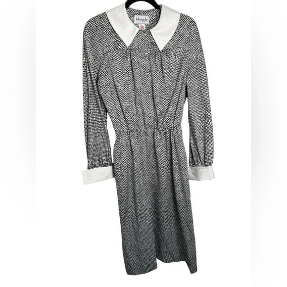 Henry Lee Dresses & Skirts - Vintage Henry Lee Black and White Colored Dress Size 14